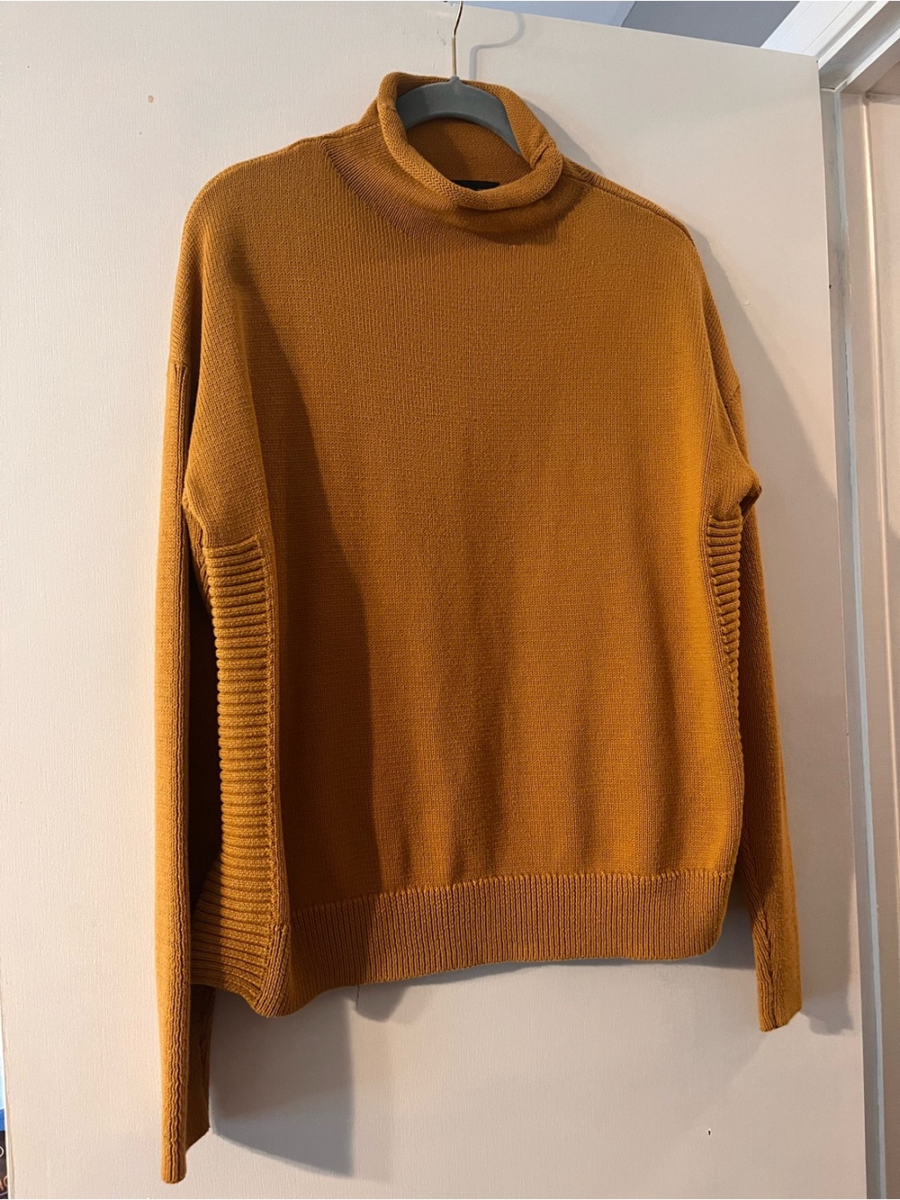 Tahari Women’s Turtleneck Sweater in Mustard Gold